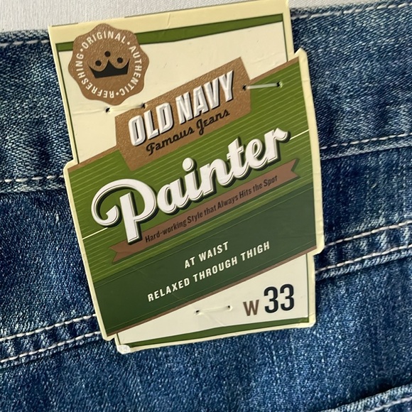 Old navy cargo/painter shorts size 33 blue jean - Picture 3 of 4